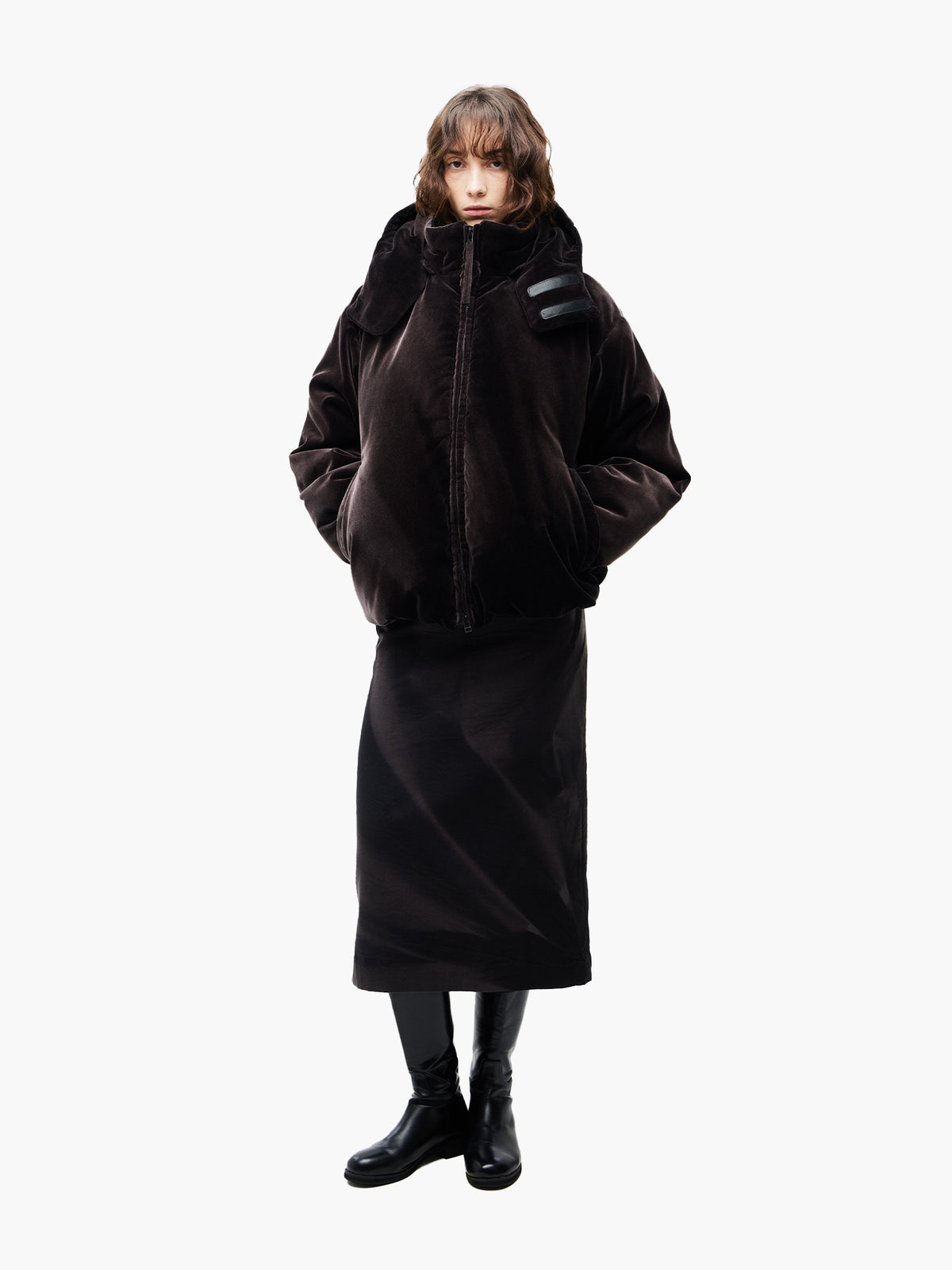 Jiyong Kim - Sun-Bleached Down Jacket (Black) product image 3 | TRAB K-Fashion Australia