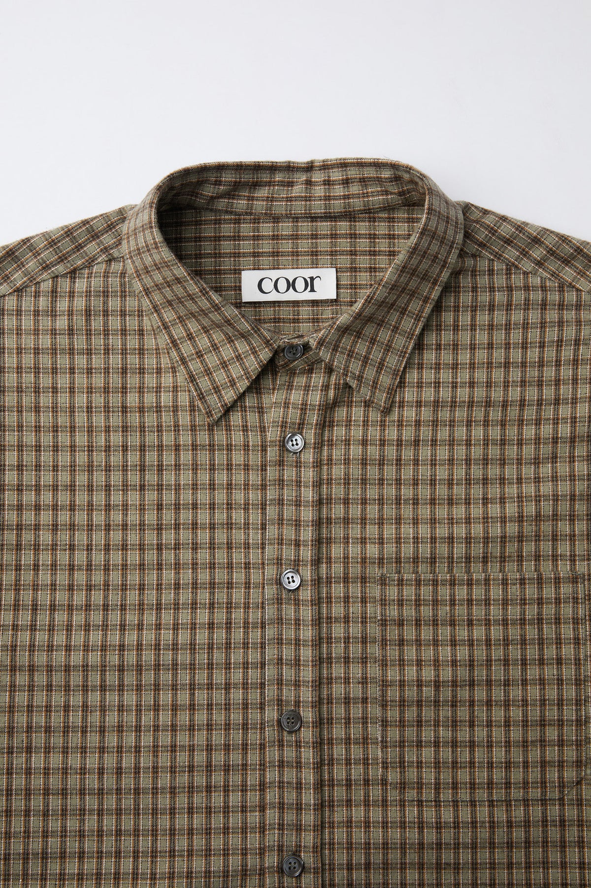 Coor - Gun Club Check Shirt (Sand Green) product image 5 | TRAB K-Fashion Australia