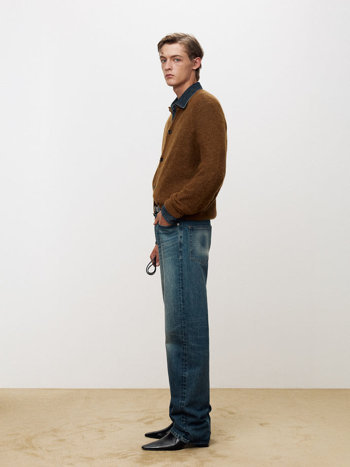 Tonywack - Straight-Leg Denim Jeans (Mid Blue) product image 2 | TRAB K-Fashion Australia