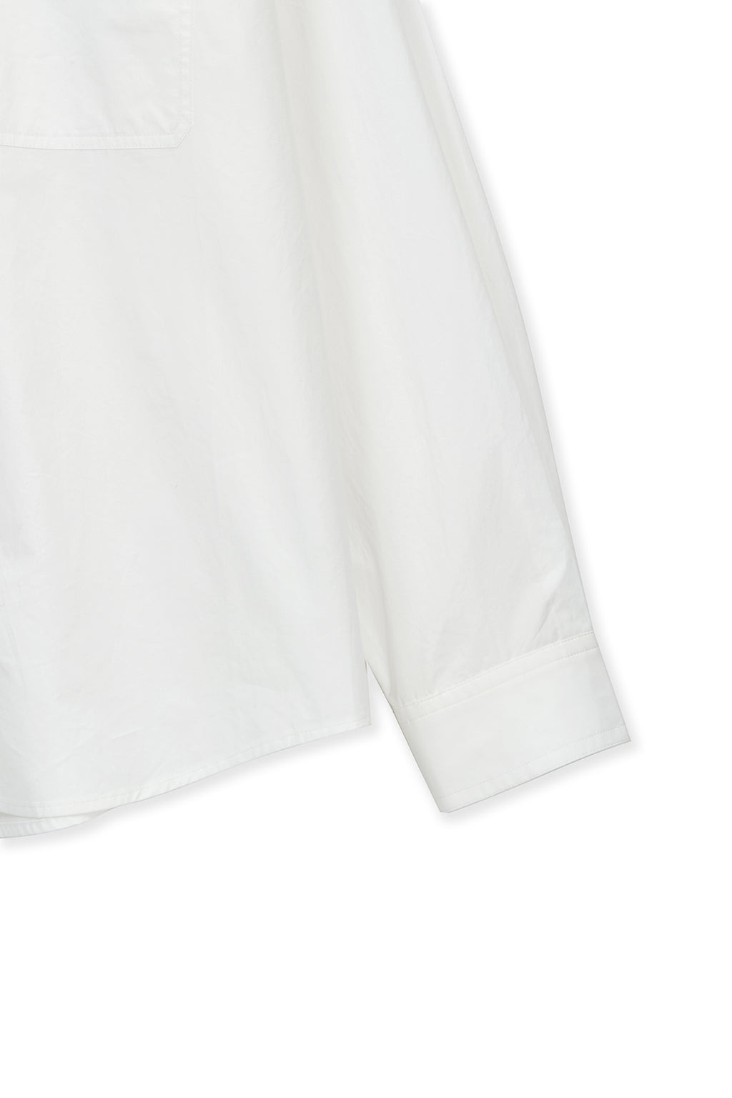 Matin Kim - Embroidery Small Logo Shirt (White) product image 4 | TRAB K-Fashion Australia