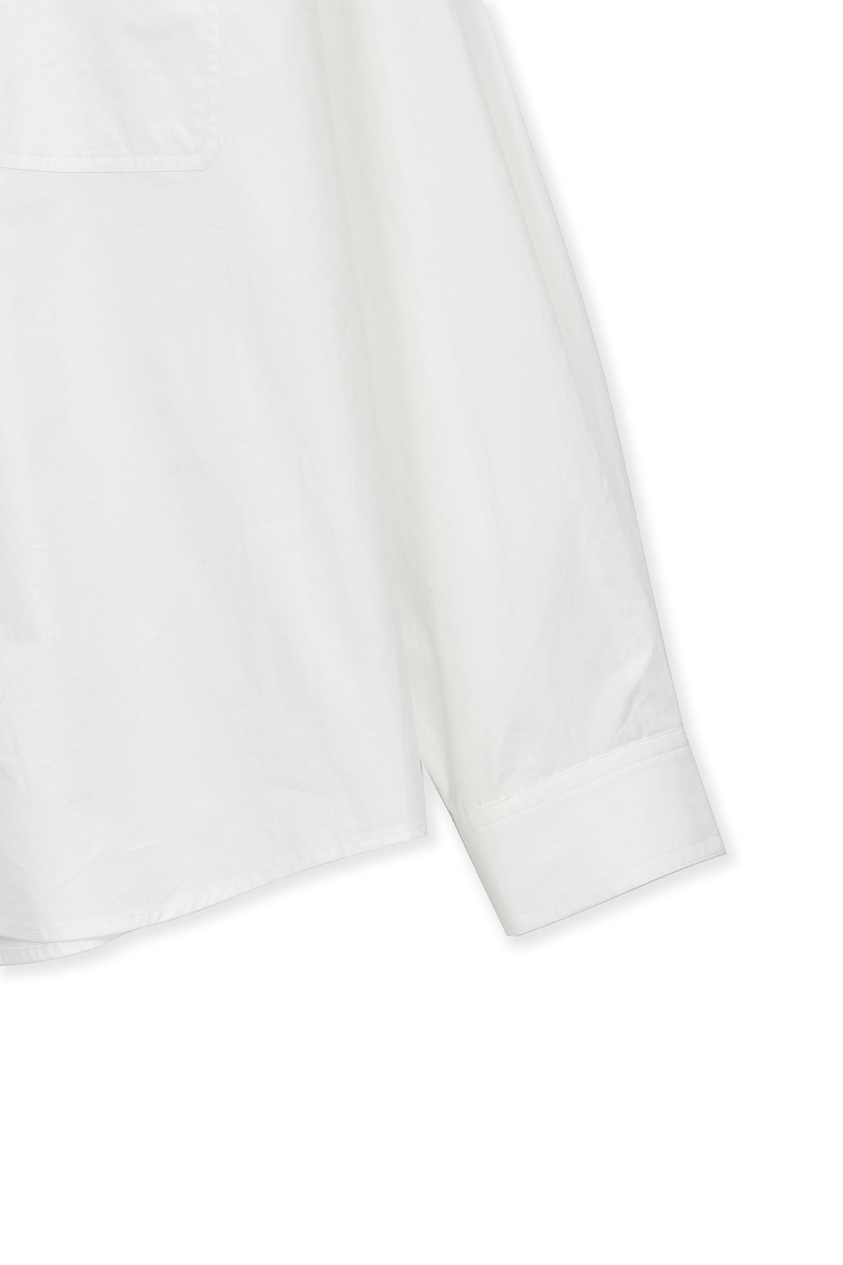 Matin Kim - Embroidery Small Logo Shirt (White) product image 4 | TRAB K-Fashion Australia