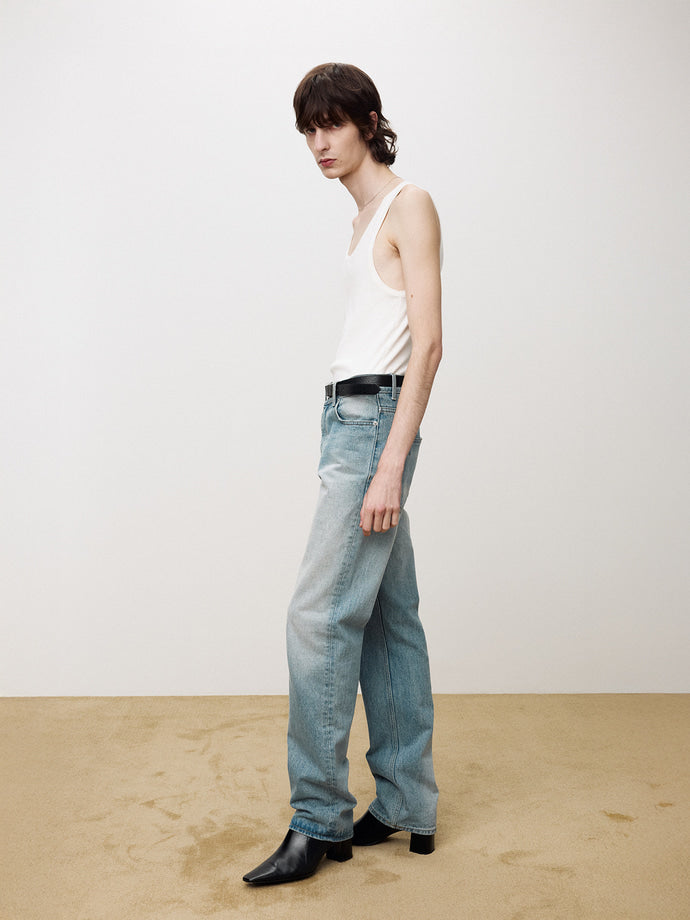 Tonywack - Slim Straight Denim Jeans (Light Blue) product image 2 | TRAB K-Fashion Australia