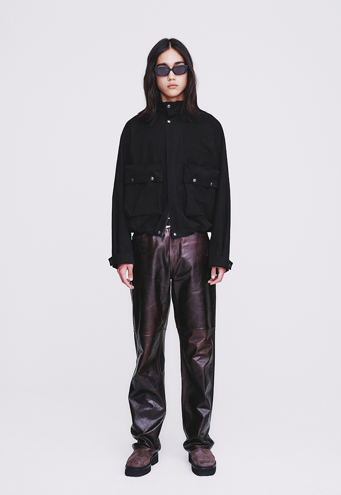 Tonywack - Washed C/P Utility Pocket Zip Jacket (Matt Black) product image 1 | TRAB K-Fashion Australia