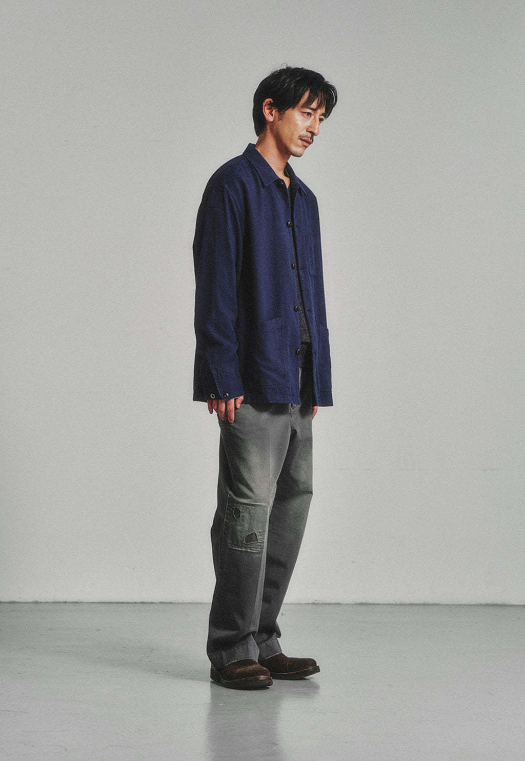 Art if acts - SILK NEP Work Jacket_Japanese Fabric (French Blue) product image 2 | TRAB K-Fashion Australia