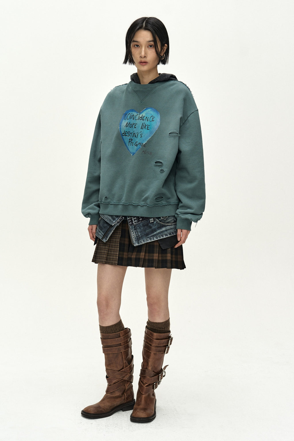 Andersson Bell - Asymmetric Layered Wrap Skirt (blue) (Blue) product image 4 | TRAB K-Fashion Australia