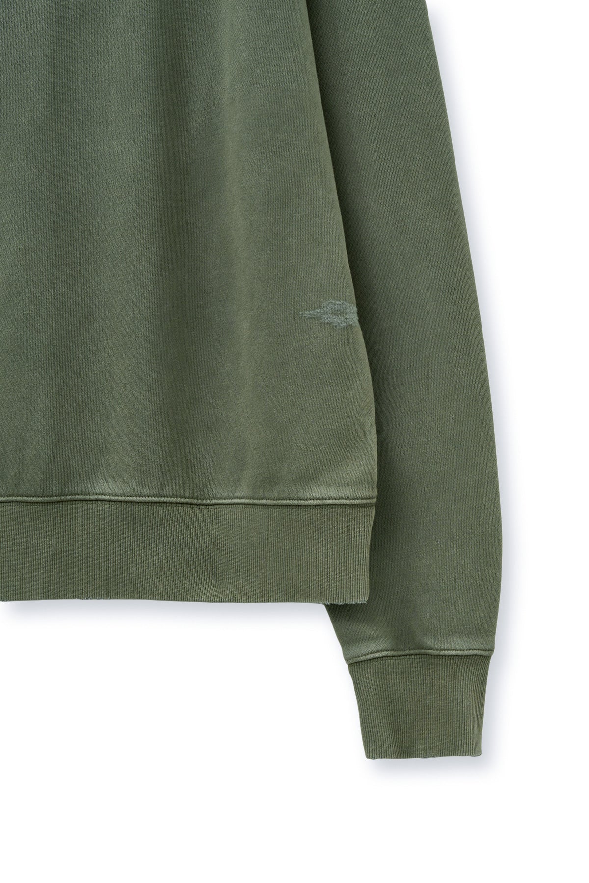 Matin Kim - Vintage Color Dying Logo Sweatshirt (Khaki) product image 4 | TRAB K-Fashion Australia