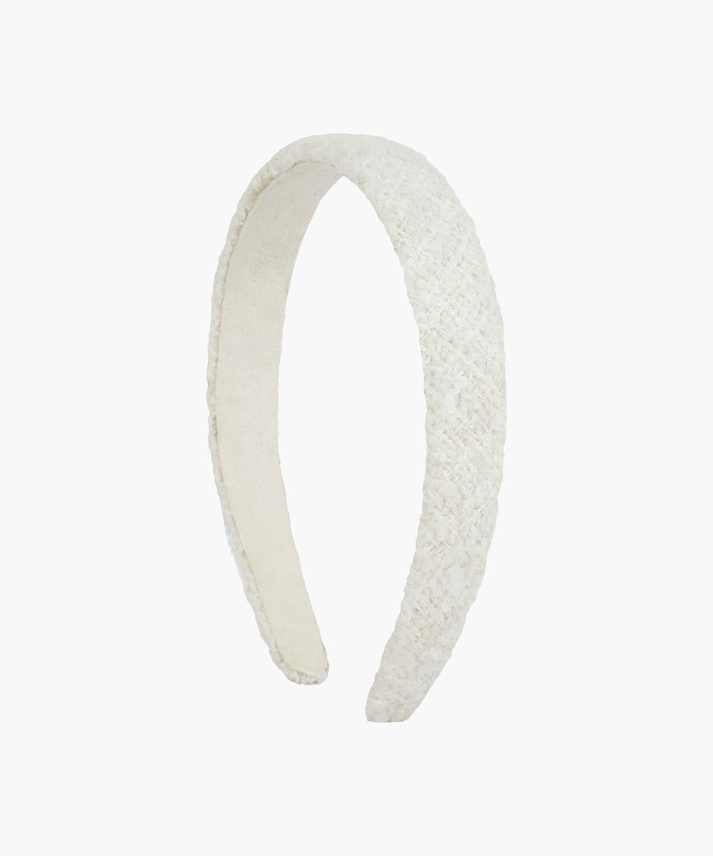 Marithe & Francois Girbaud - Tweed Hairband (Ivory) product image 2 | TRAB K-Fashion Australia