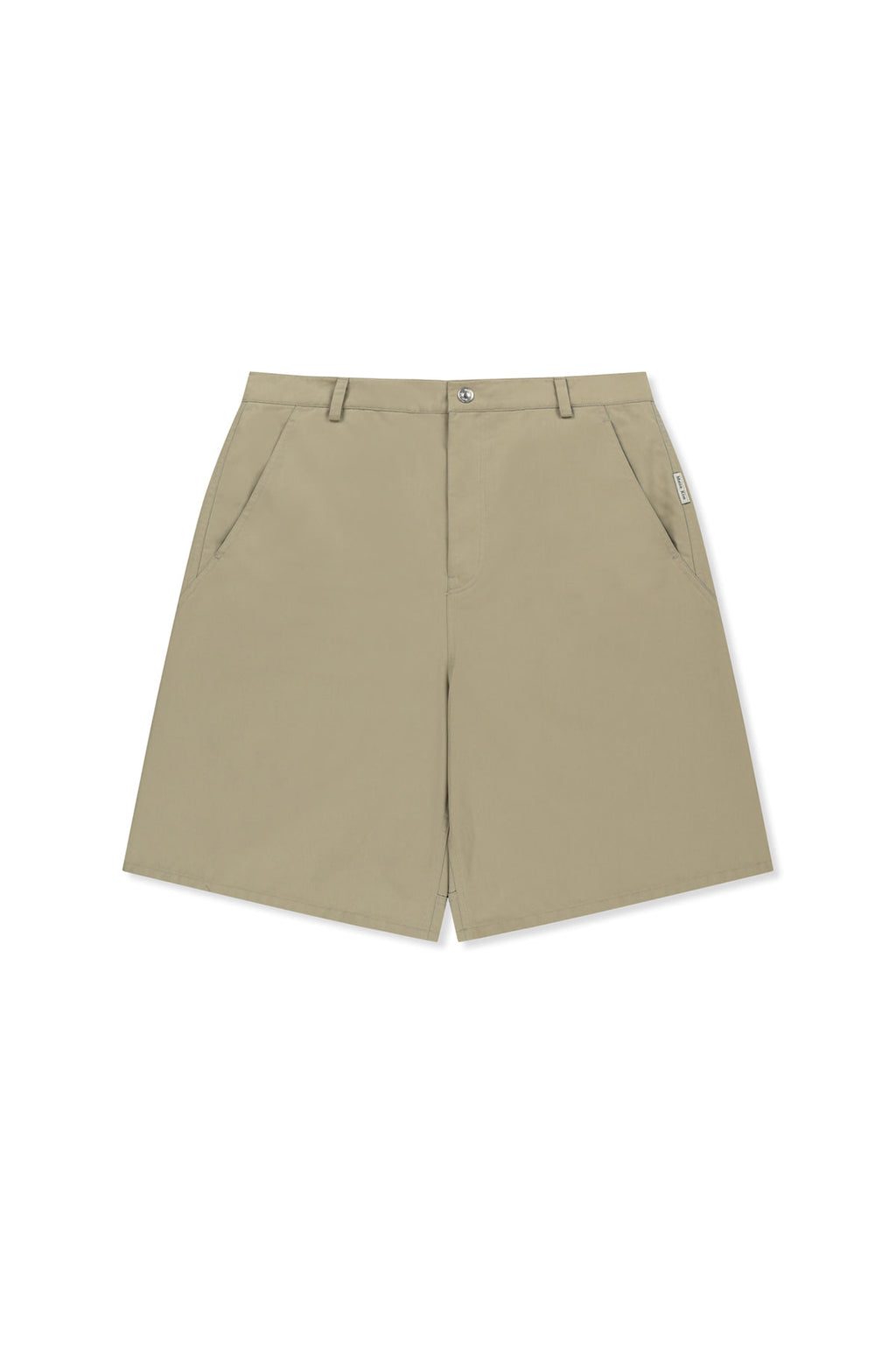 Matin Kim - Curved Seam Bermuda Pants (Beige) product image 1 | TRAB K-Fashion Australia