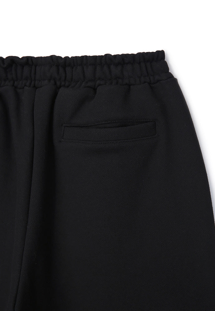 Tonywack - Heavyweight Brushed-Jersey Logo Embroidered Shorts (Black) product image 10 | TRAB K-Fashion Australia