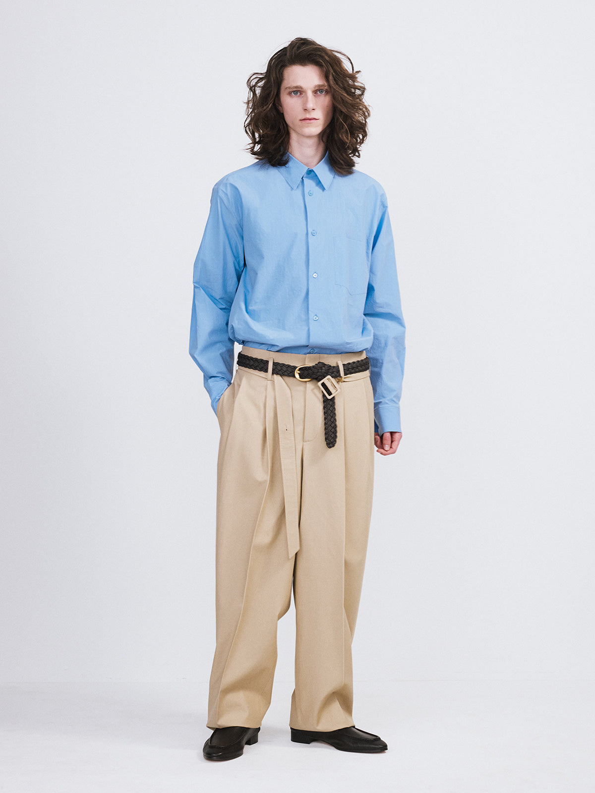 Recto - Cotton Pocket Shirt (Baby Blue) product image 2 | TRAB K-Fashion Australia