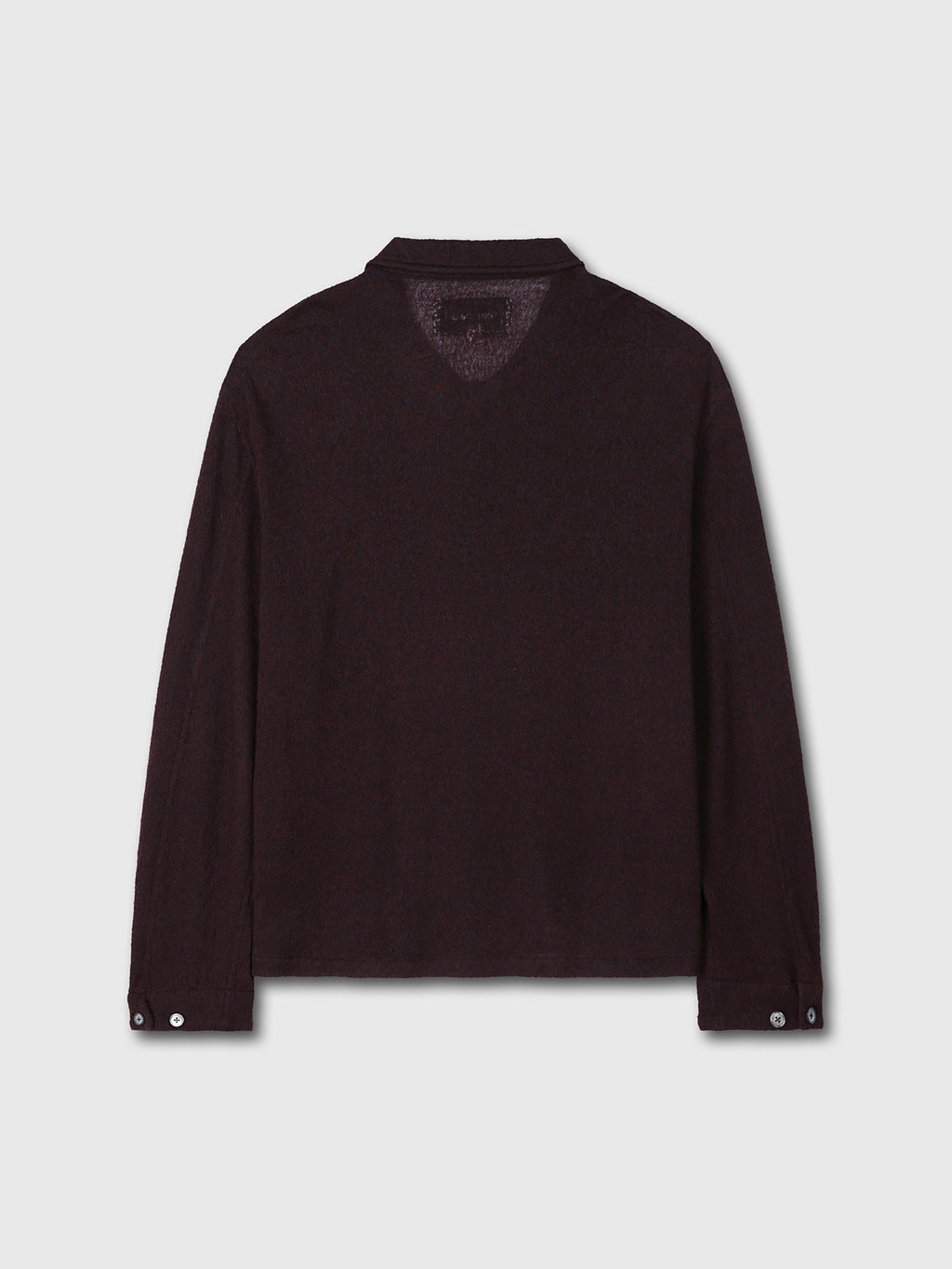 Tonywack - Textured Wool Sheer Button Blouson Japanese Fabric (Burnt Marron) product image 7 | TRAB K-Fashion Australia