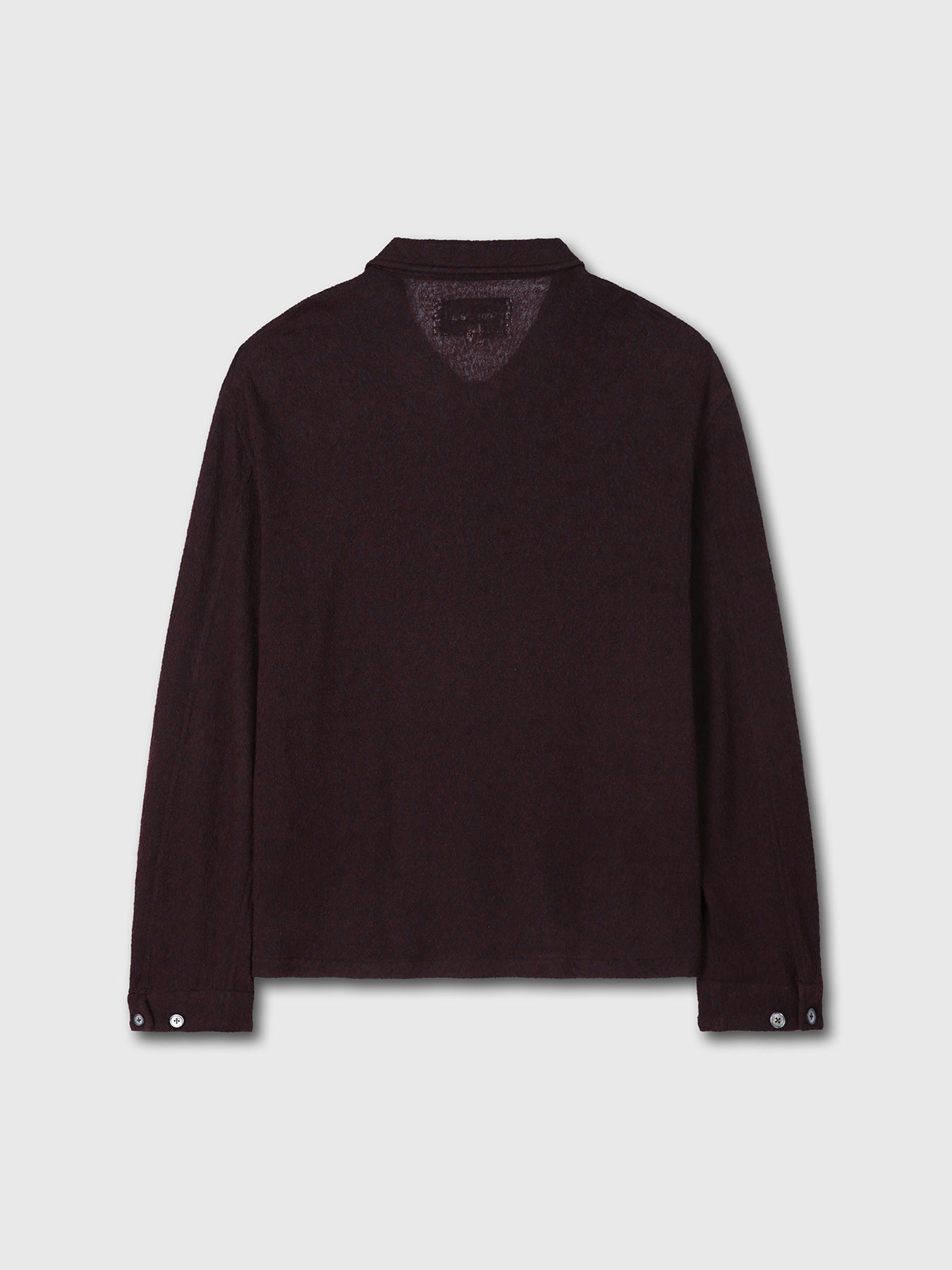 Tonywack - Textured Wool Sheer Button Blouson (Japanese Fabric) (Burnt Marron) product image 7 | TRAB K-Fashion Australia