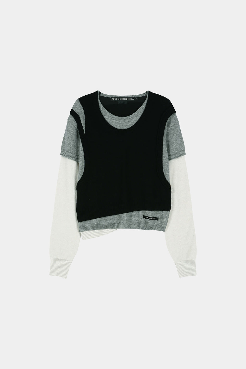 Andersson Bell - Tres Over Layered Sweater (Black) product image 11 | TRAB K-Fashion Australia
