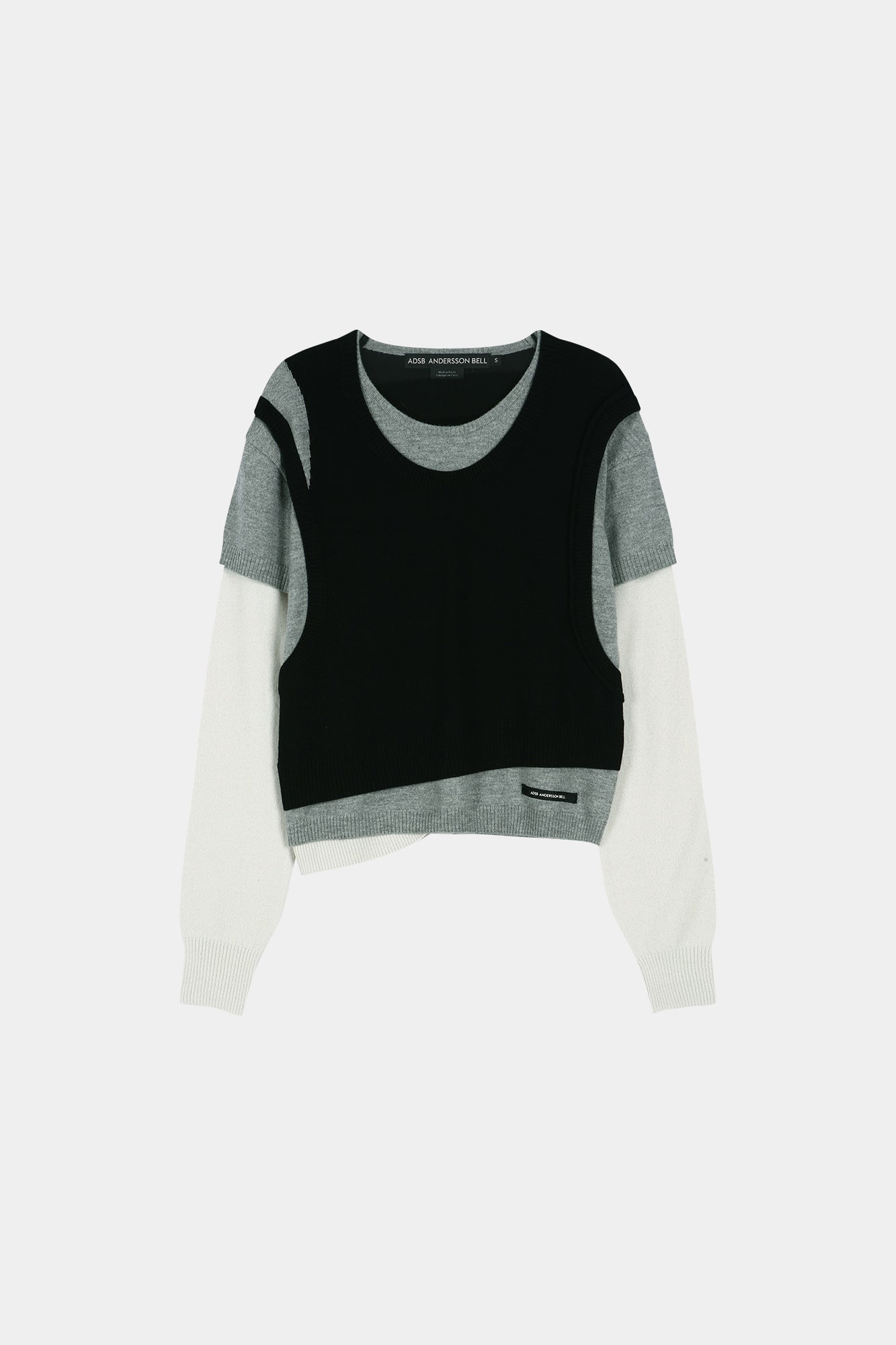 Andersson Bell - Tres Over Layered Sweater (Black) product image 11 | TRAB K-Fashion Australia