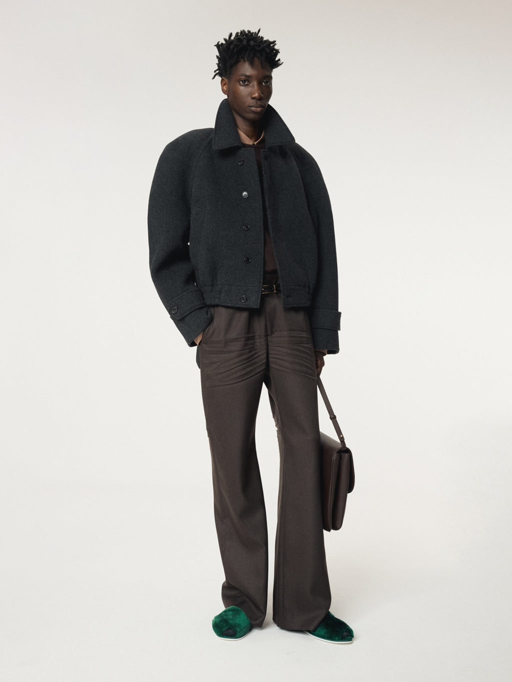 Recto - Reglan Sleeves Wool Jumper (Charcoal Grey) product image 1 | TRAB K-Fashion Australia