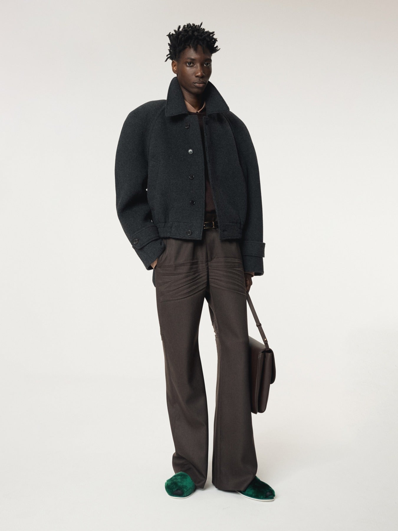 Recto - Reglan Sleeves Wool Jumper (Charcoal Grey) product image 1 | TRAB K-Fashion Australia