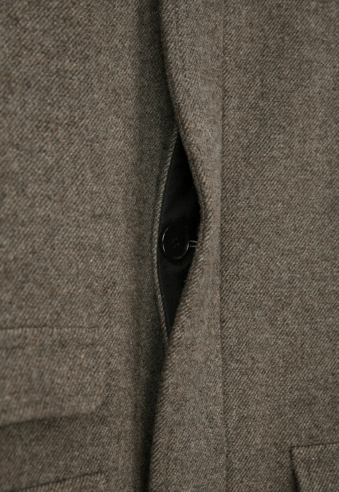 Art if acts - Balmacaan Coat (Twill Brown) product image 14 | TRAB K-Fashion Australia
