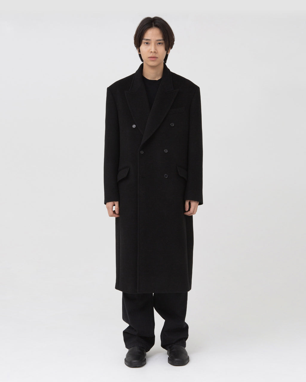 Brownyard - Double Breasted Coat (Black) product image 1 | TRAB K-Fashion Australia