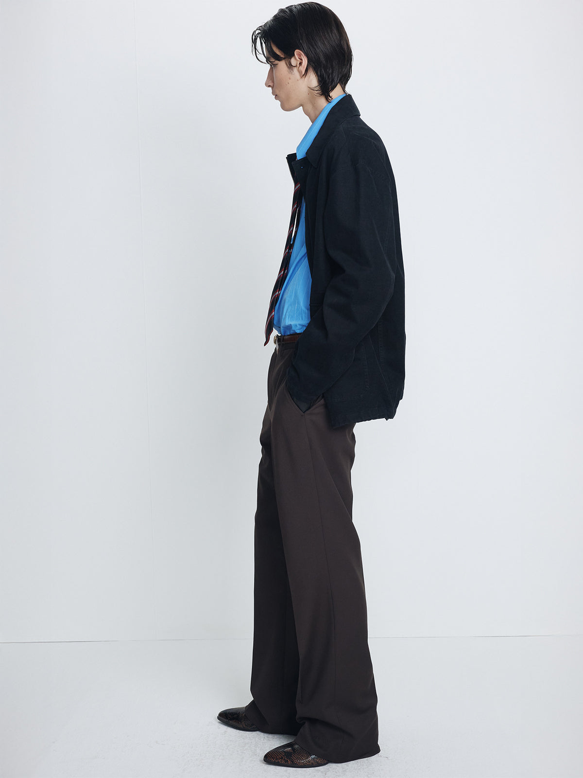 Tonywack - Wool Blend Flared Trousers (Deep Brown) product image 3 | TRAB K-Fashion Australia