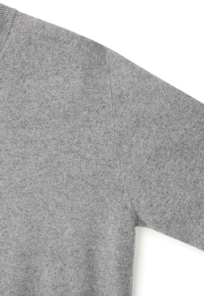 Art if acts - Wholegarment Round Neck Cardigan (Steel Grey) product image 8 | TRAB K-Fashion Australia