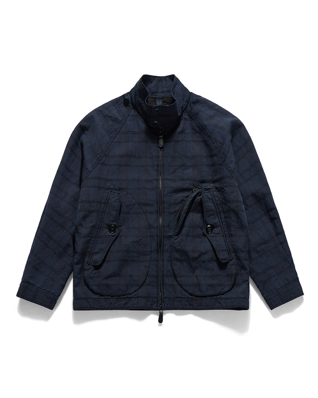 Eastlogue - Breeze Harrington Jumper (Navy Linen Check) product image 5 | TRAB K-Fashion Australia
