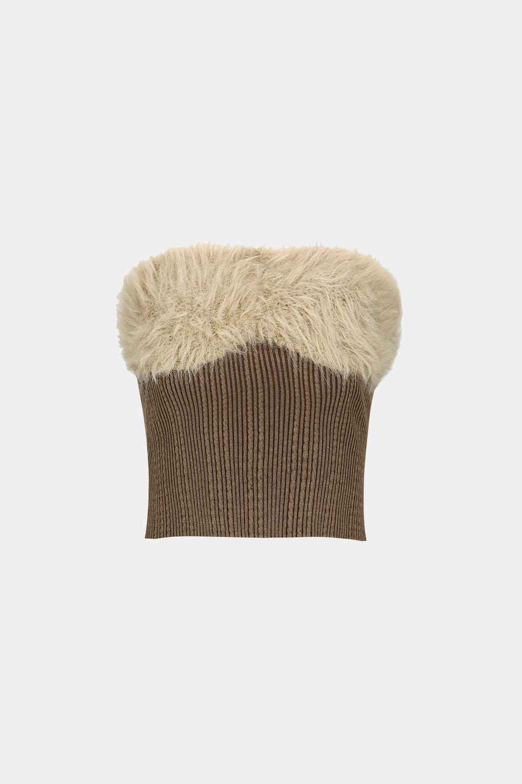 Andersson Bell - Hairy Knit Top (Brown) product image 8 | TRAB K-Fashion Australia