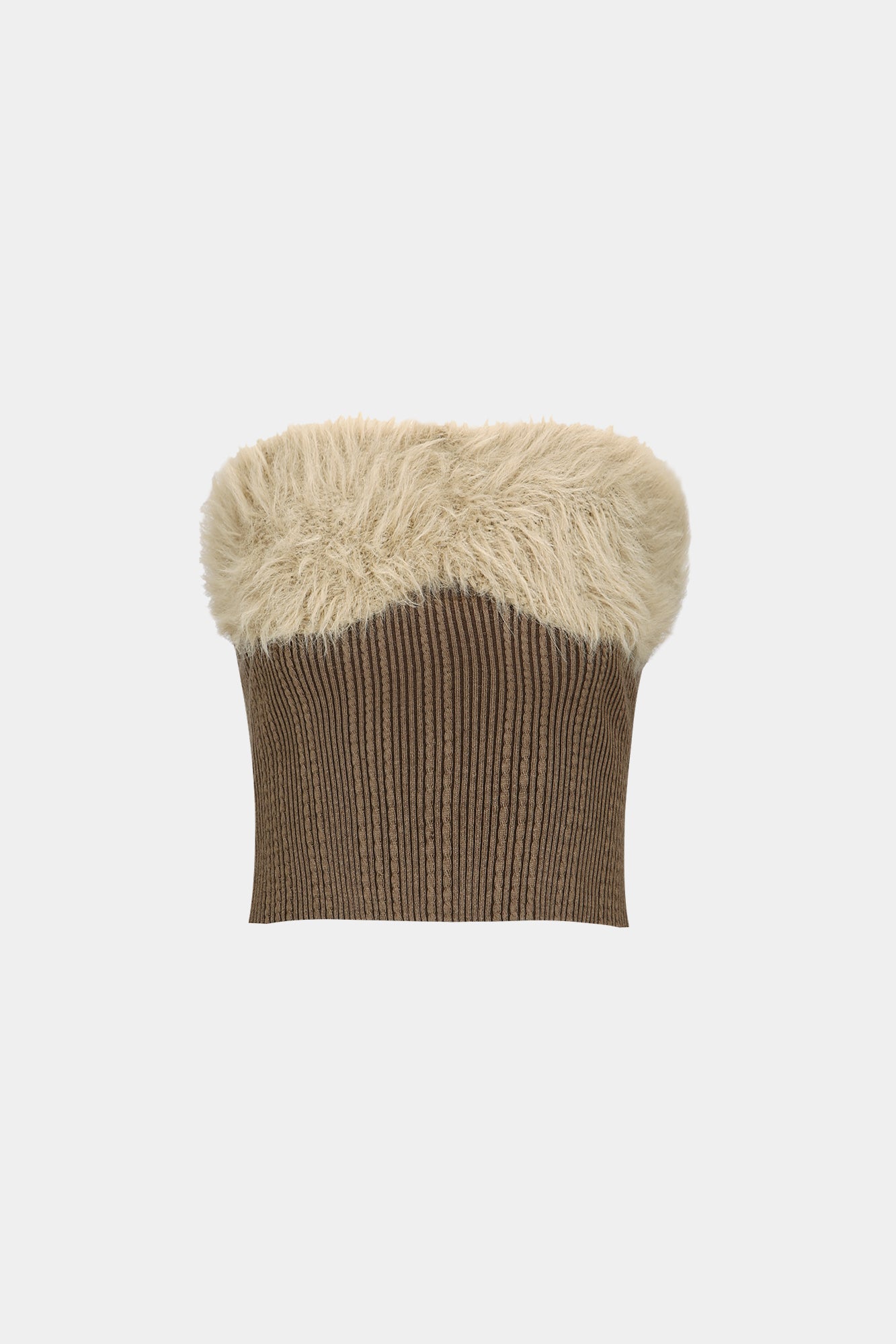 Andersson Bell - Hairy Knit Top (Brown) product image 8 | TRAB K-Fashion Australia