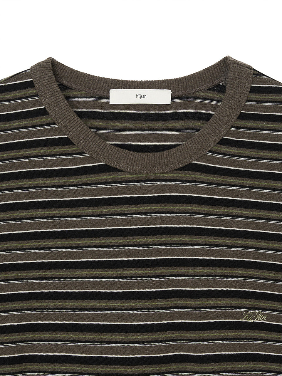 Kijun - Fresh Border Long Sleeve Tee (Brown) product image 8 | TRAB K-Fashion Australia