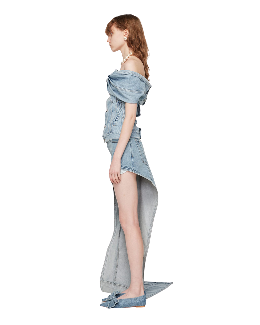 Kimhe Kim - Denim Tube Top (Blue) product image 3 | TRAB K-Fashion Australia