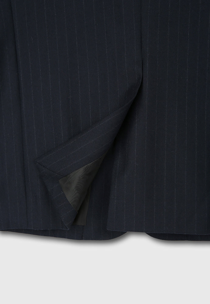 Tonywack - Virgin Wool Oversized Blazer (D.Navy Pinstripe) product image 15 | TRAB K-Fashion Australia