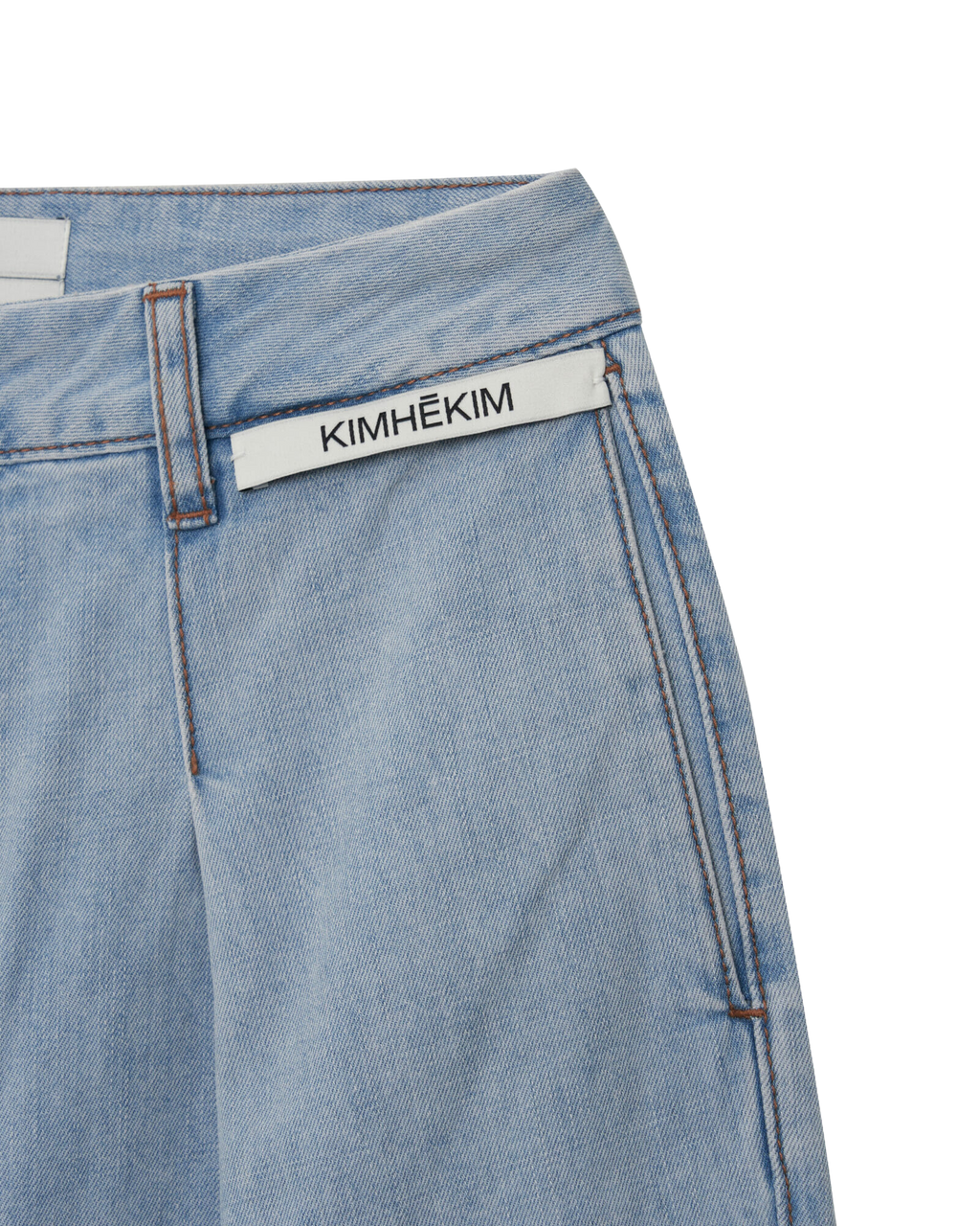 Kimhe Kim - Summer Pleated Wide Jeans (Sky Blue) product image 8 | TRAB K-Fashion Australia