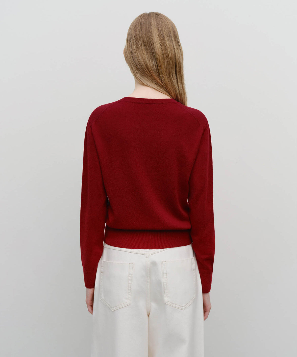 Marithe & Francois Girbaud - Basic Crop Knit Pullover (Red) product image 3 | TRAB K-Fashion Australia