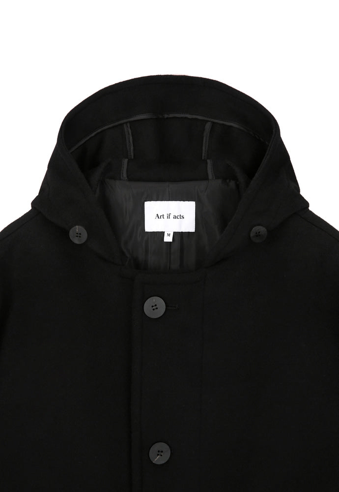 Art if acts - Hooded Coat (Black) product image 10 | TRAB K-Fashion Australia