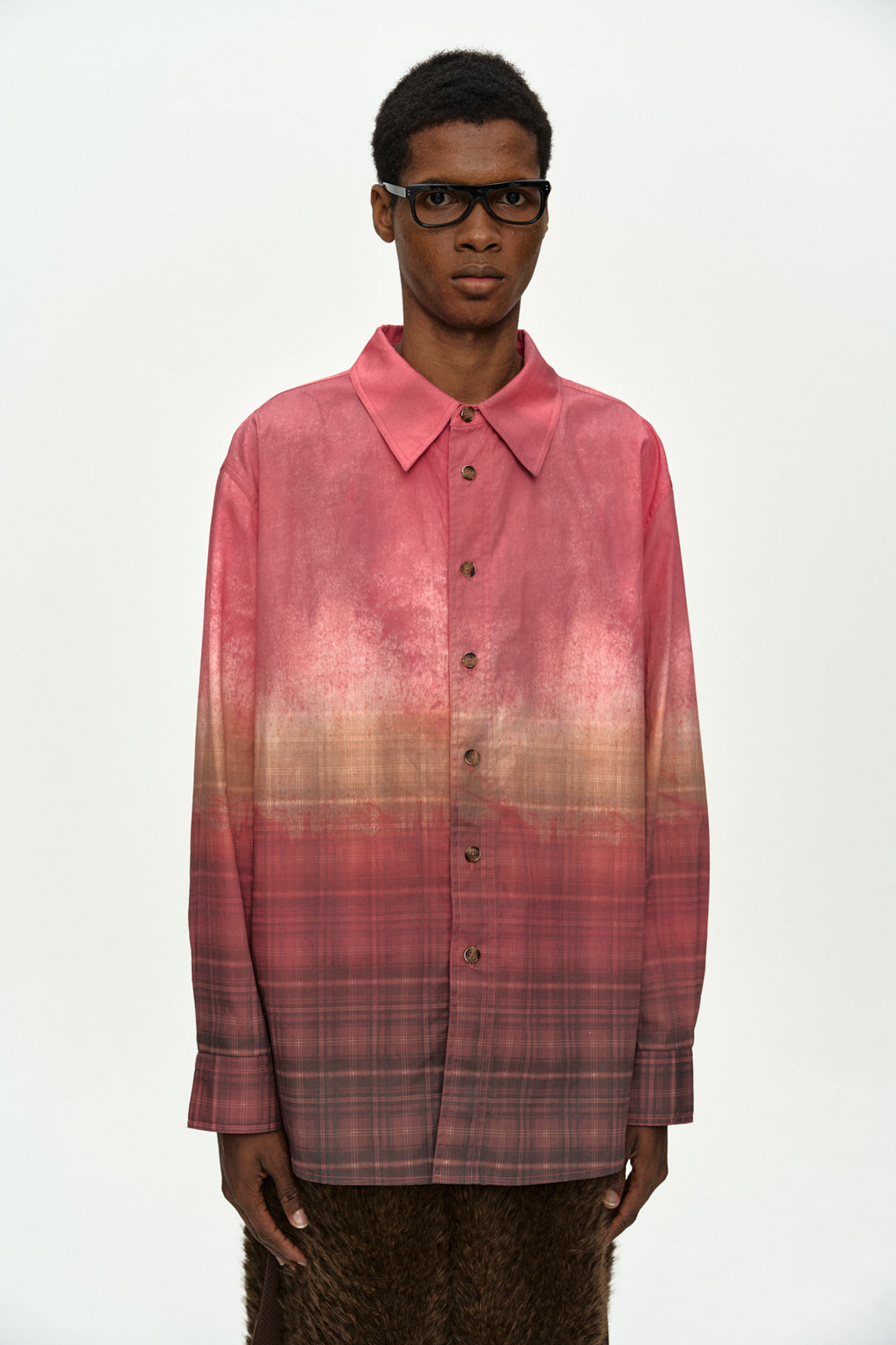 Andersson Bell - Rothco Gradient Printed Shirt (Red) product image 4 | TRAB K-Fashion Australia