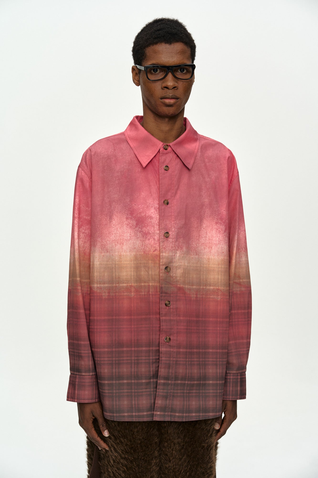 Andersson Bell - Rothco Gradient Printed Shirt (Red) product image 4 | TRAB K-Fashion Australia