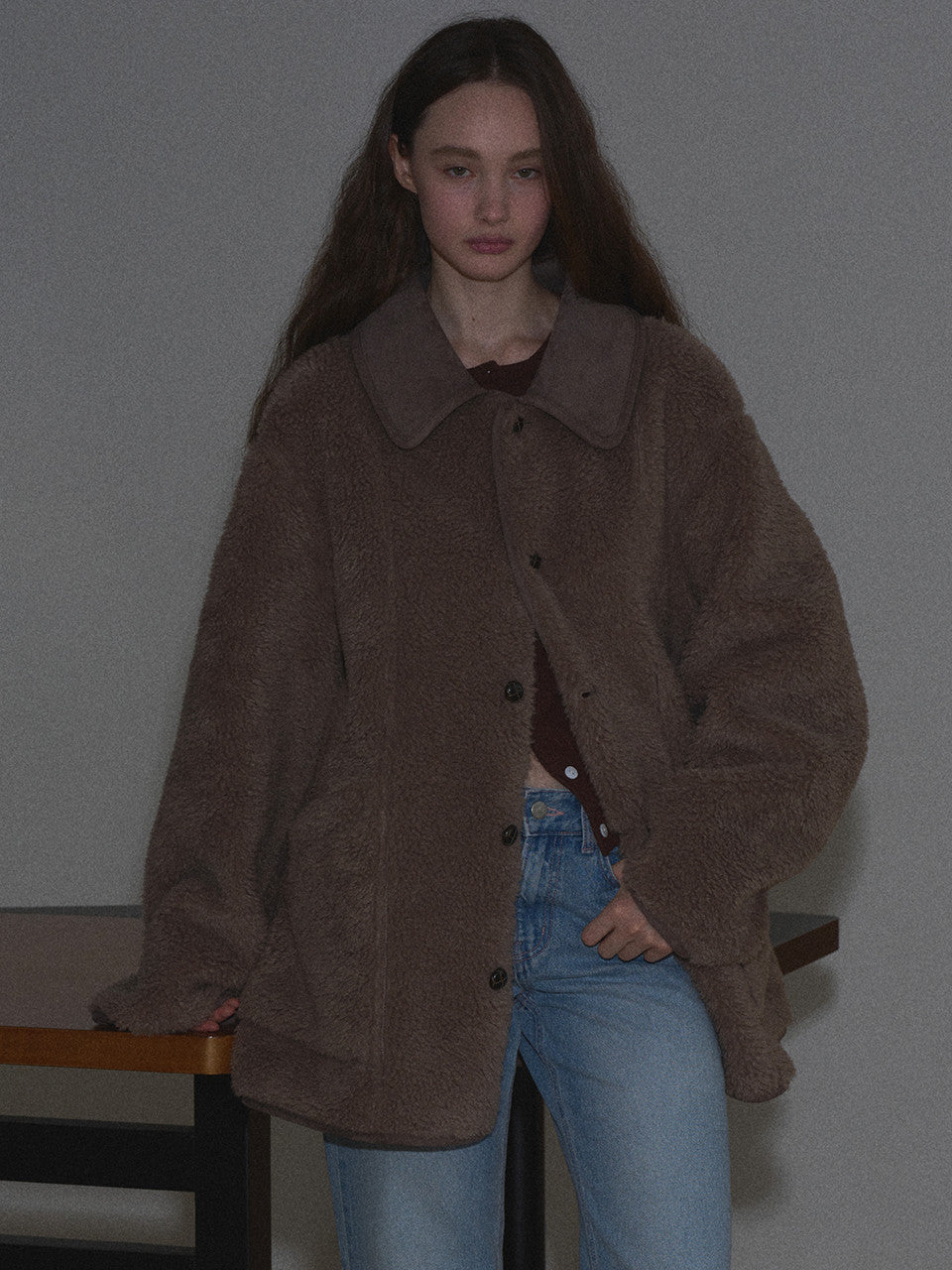 Margarin Fingers - Fur Edge Reversible Mustang (Brown) product image 2 | TRAB K-Fashion Australia