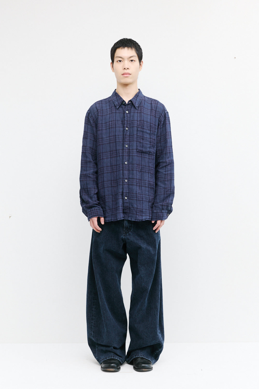 Hatchingroom - Wide Curve Jeans Dark (Blue) product image 5 | TRAB K-Fashion Australia