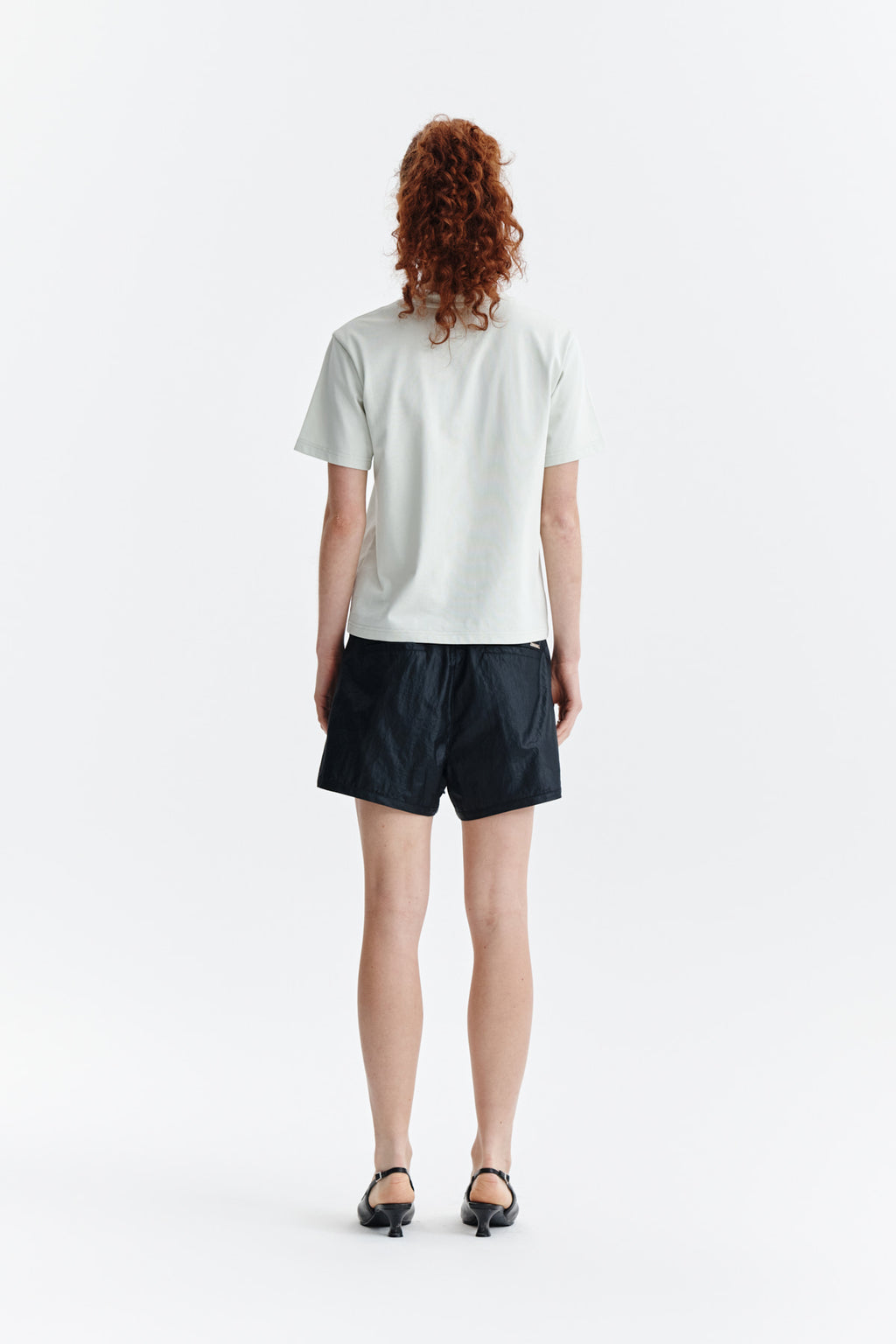 Matin Kim - Logo Point Lettering Graphic Top (Light Green) product image 6 | TRAB K-Fashion Australia