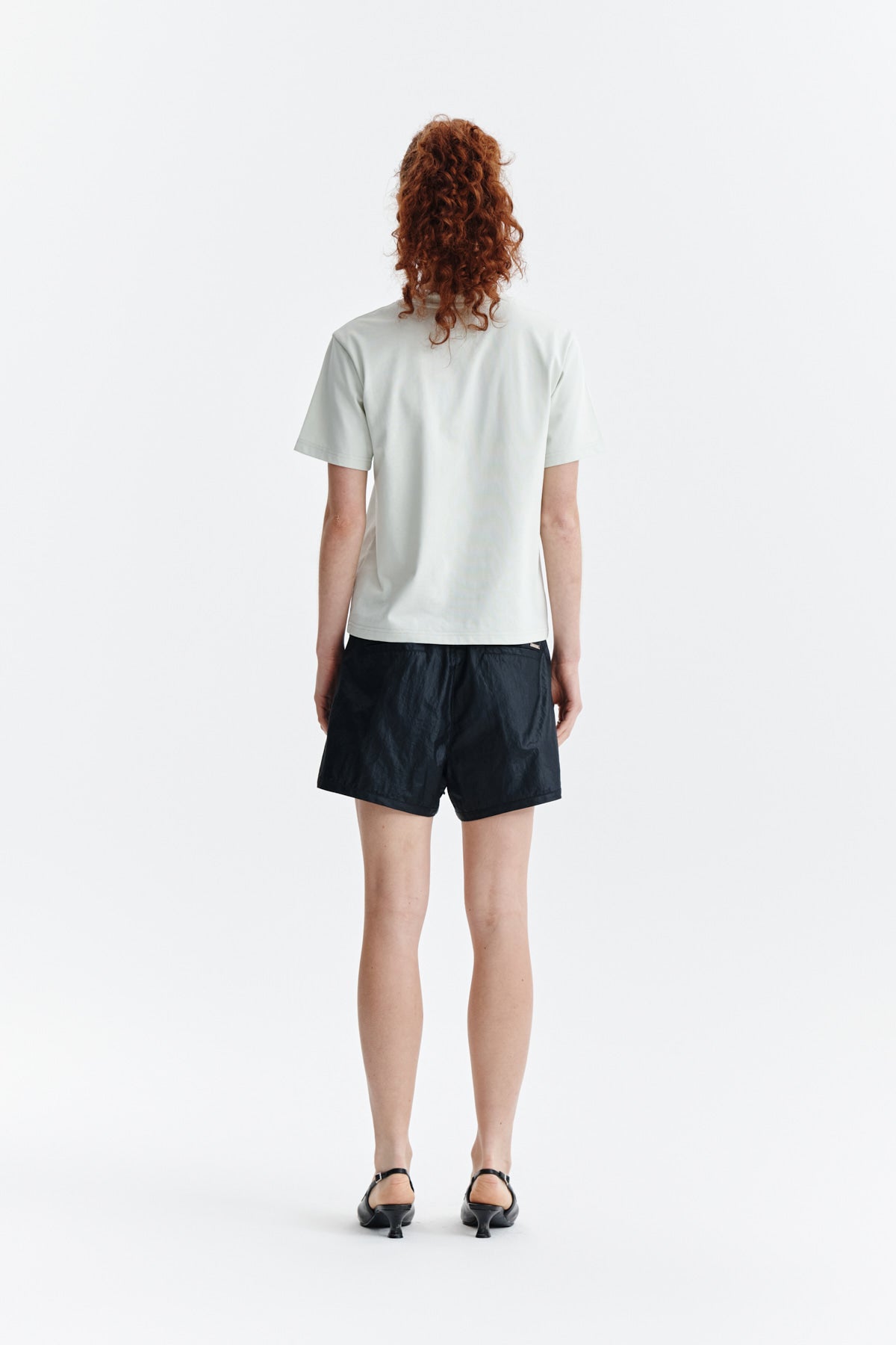 Matin Kim - Logo Point Lettering Graphic Top (Light Green) product image 6 | TRAB K-Fashion Australia