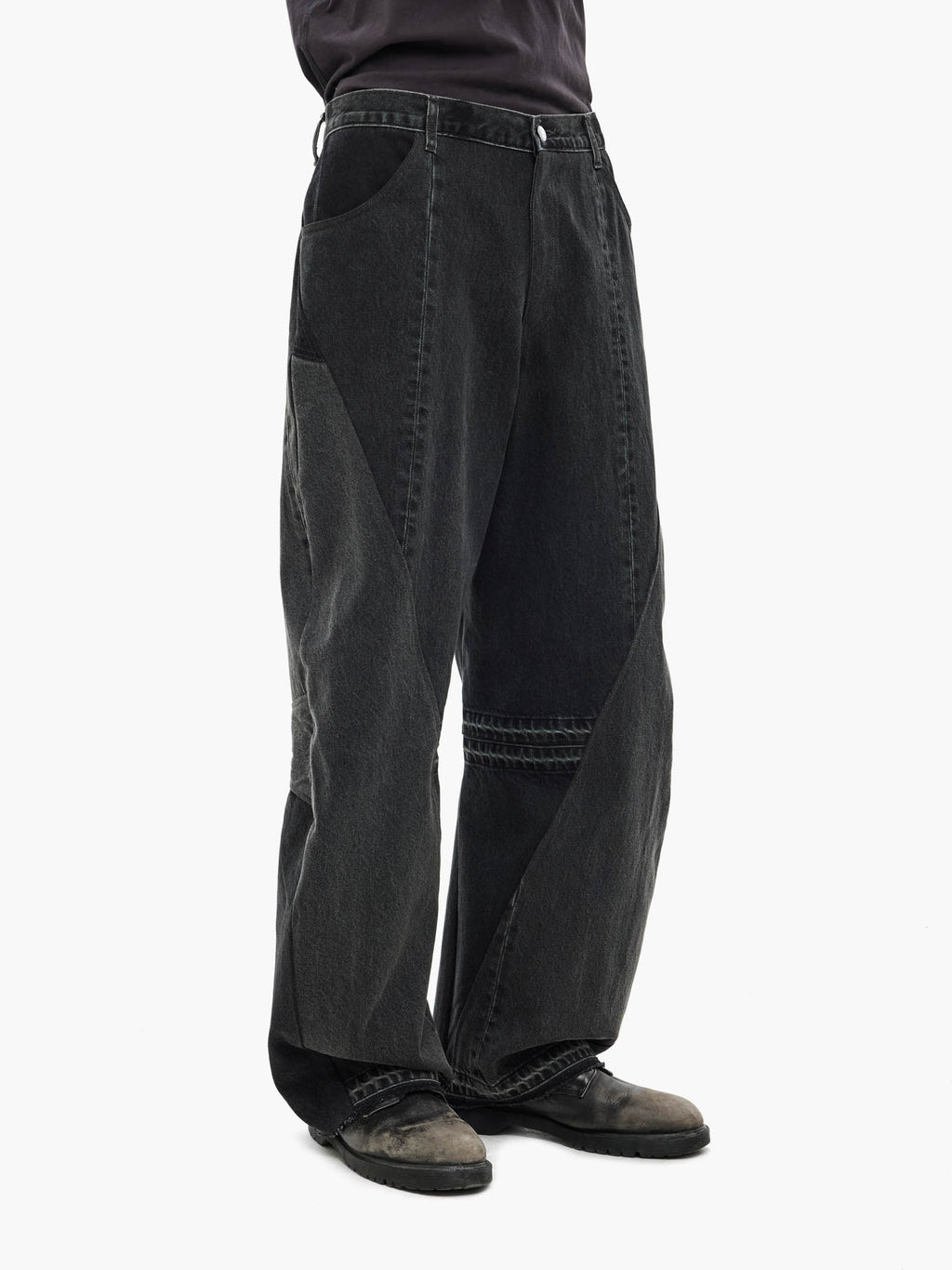 Jiyong Kim - Re-Worked Denim Pants (Black) product image 4 | TRAB K-Fashion Australia