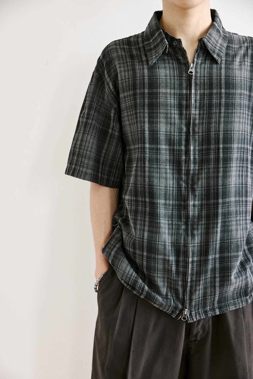 Hatchingroom - Shirket Over Dyed Check (Charcoal) product image 12 | TRAB K-Fashion Australia