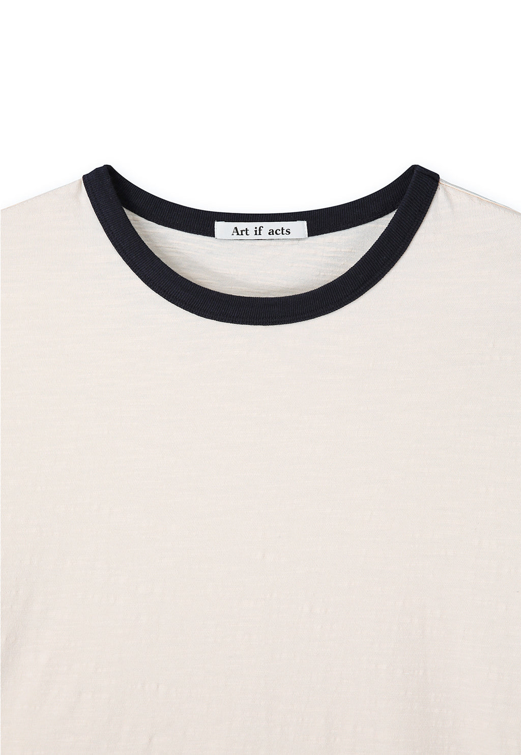 Art if acts - Slub Ringer Tee (Cream/Navy) product image 8 | TRAB K-Fashion Australia