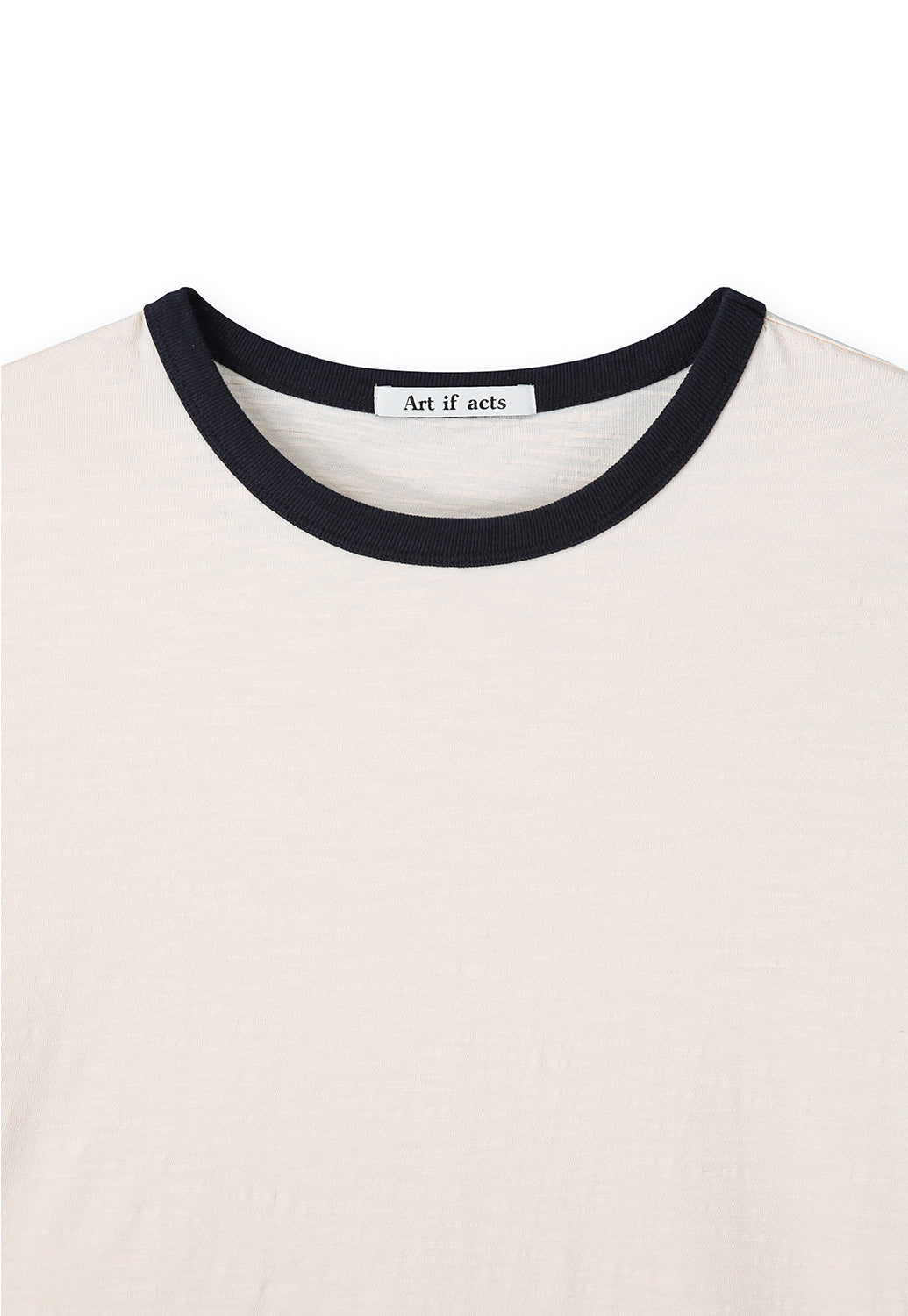 Art if acts - Slub Ringer Tee (Cream/Navy) product image 8 | TRAB K-Fashion Australia