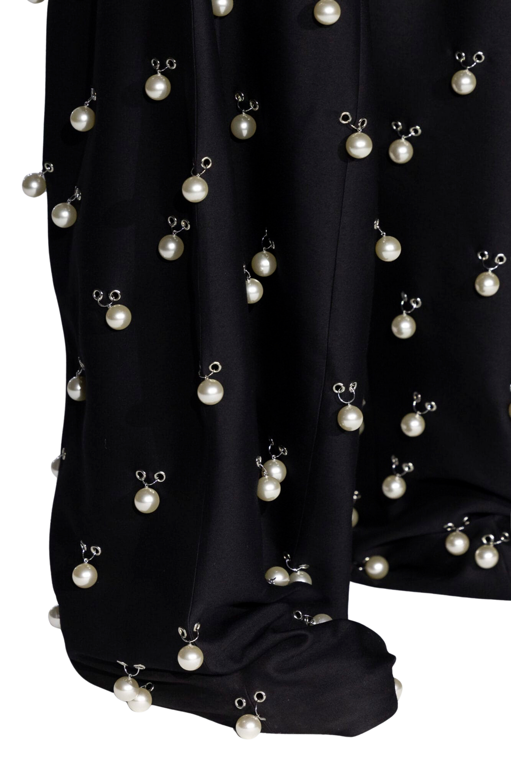 Kimhe Kim - Pearl Embellished Wool-Silk Balloon Trousers (Black) product image 2 | TRAB K-Fashion Australia