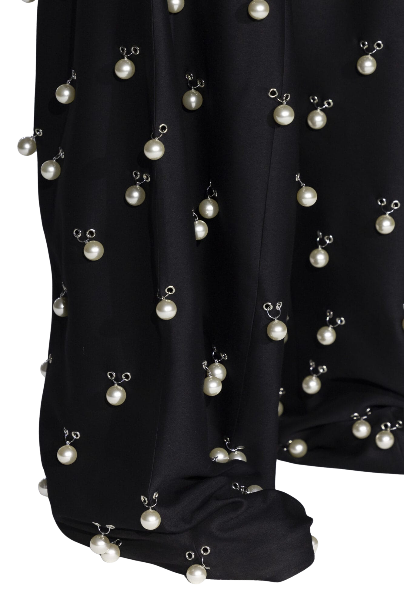 Kimhe Kim - Pearl Embellished Wool-Silk Balloon Trousers (Black) product image 2 | TRAB K-Fashion Australia