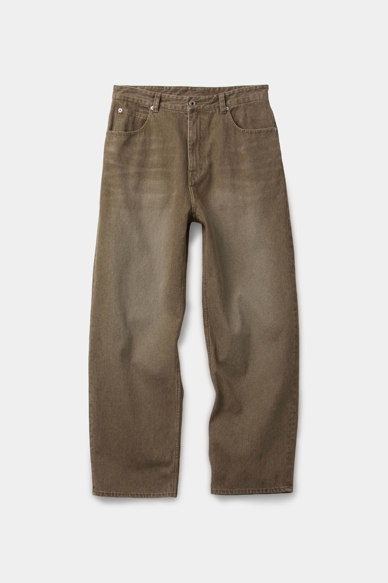 Coor - Brushed Rib Texture Jeans (Washed Beige) product image 1 | TRAB K-Fashion Australia