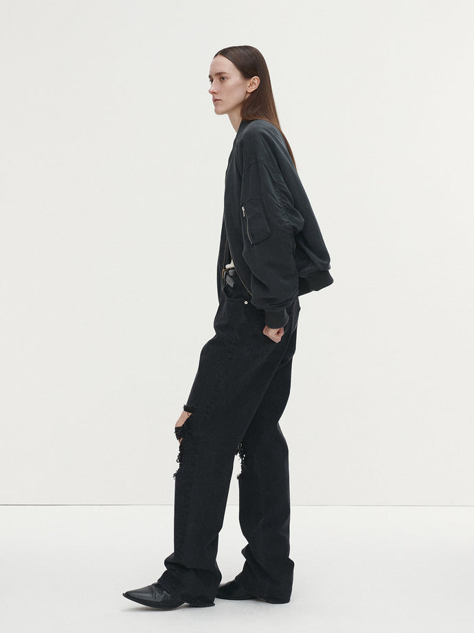 Tonywack - Rayon Twill Bomber Jacket (Carbon) product image 4 | TRAB K-Fashion Australia