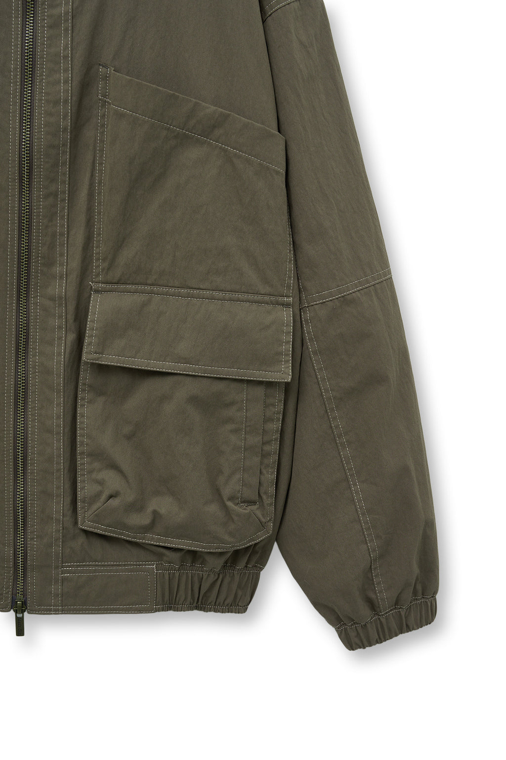 Matin Kim - Utility Bomber Jumper (Khaki Brown) product image 4 | TRAB K-Fashion Australia