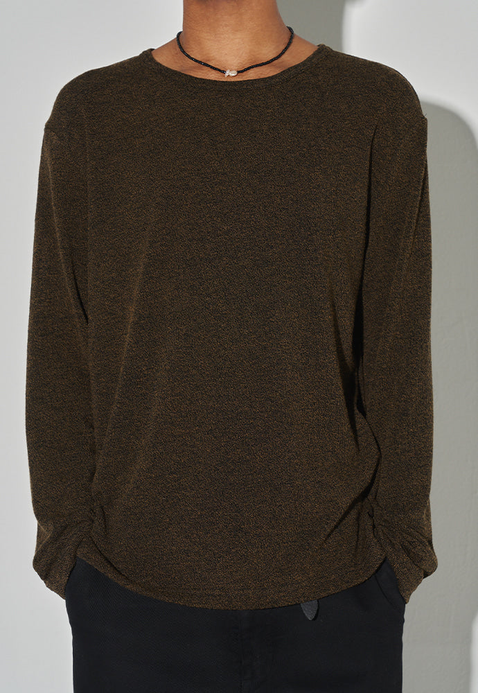Tonywack - Twist-Melange Long Sleeve Knit (Melange Loden) product image 6 | TRAB K-Fashion Australia