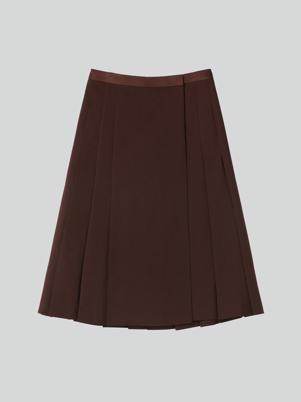 Recto - Pleated Wrap Skirt (Vintage Brown) product image 9 | TRAB K-Fashion Australia